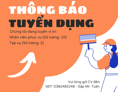 Tuyển dụng nhân viên nhà hàng tại Bình Thạnh - Nhà hàng Bến Sông.