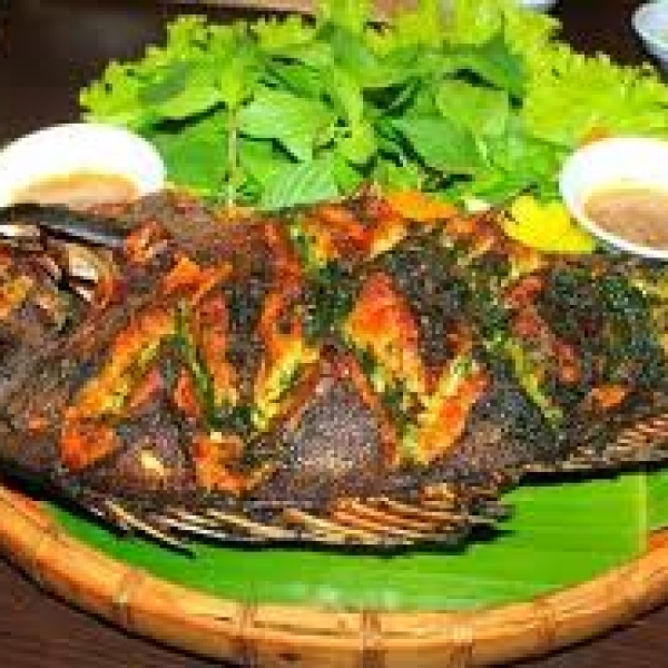 Cá chép giòn nướng muối ớt