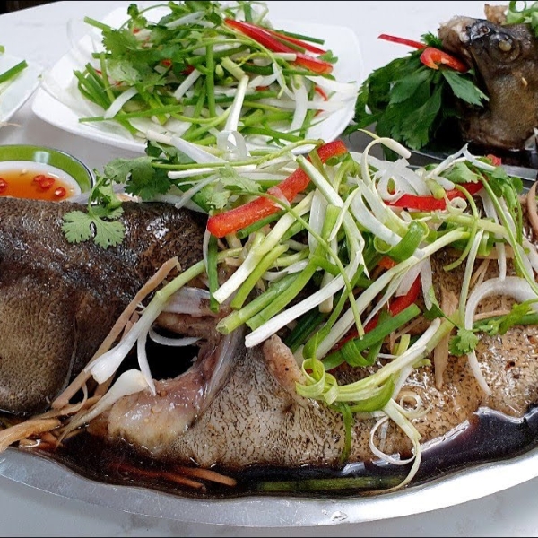 Cá mú hấp hongkong